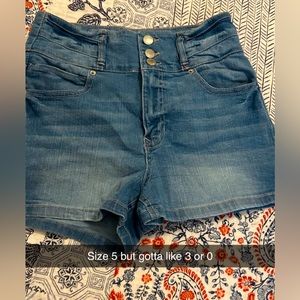 Blue Jean shorts, never worn